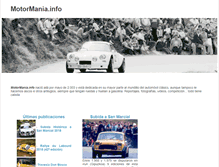 Tablet Screenshot of motormania.info